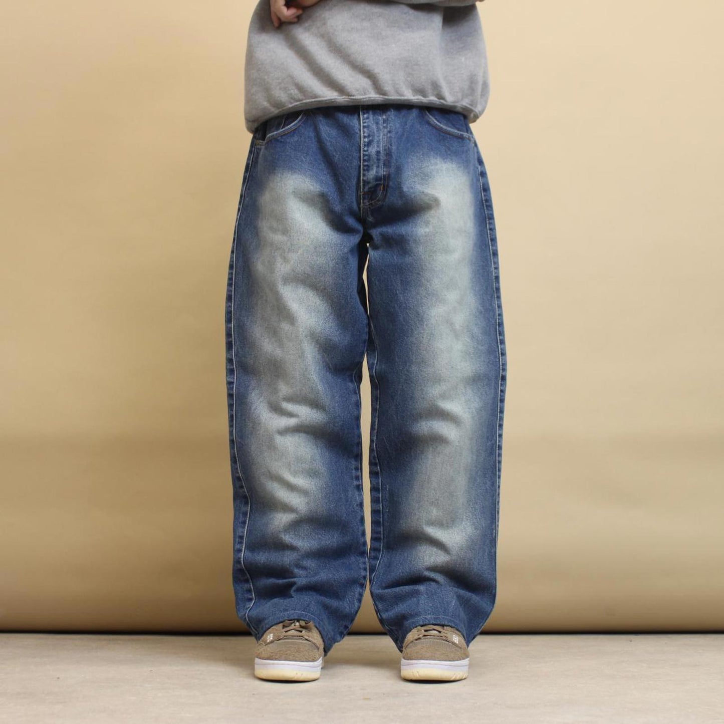 Baggy Qruel skate jeans W36 L32 loose blue denim skater jeans