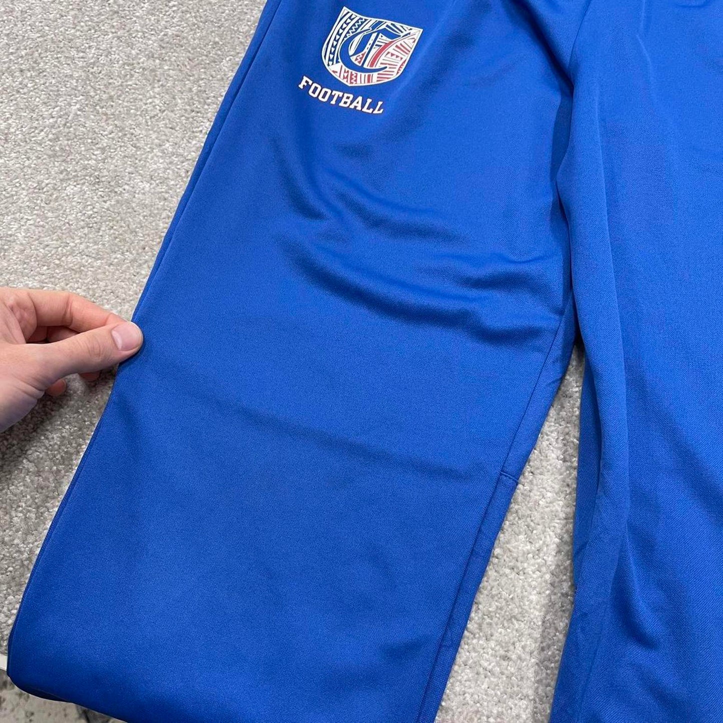 Vintage y2k Nike tracksuit bottoms blue Floaty swoosh logo running track pants