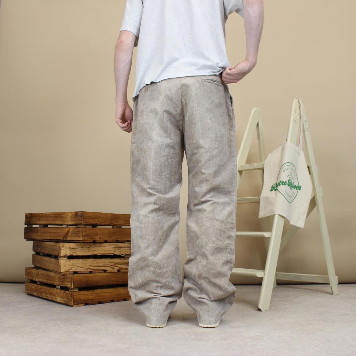 Beige Corduroy trousers W36L33