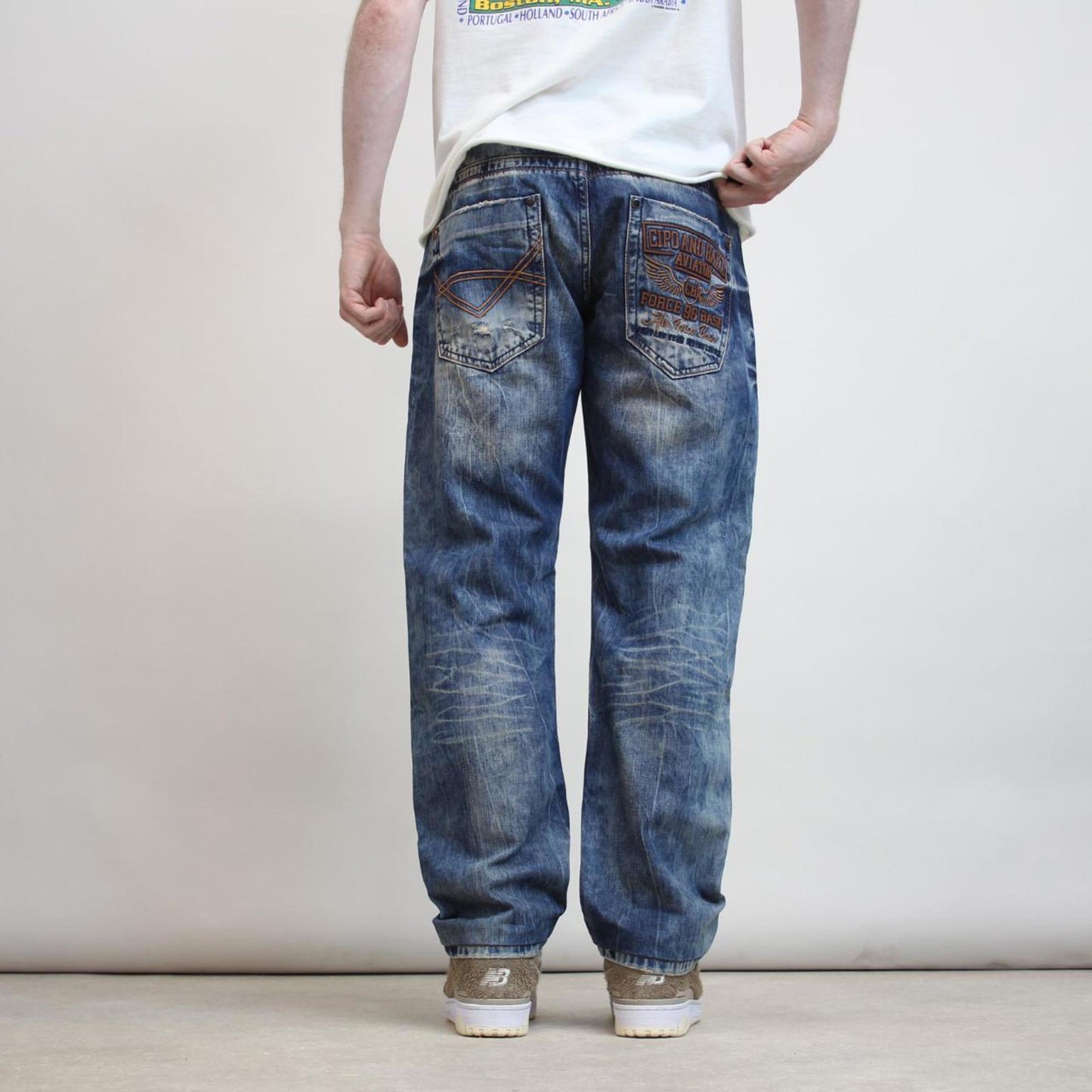 Mens Cipo & Baxx embroidered jeans W36 L29