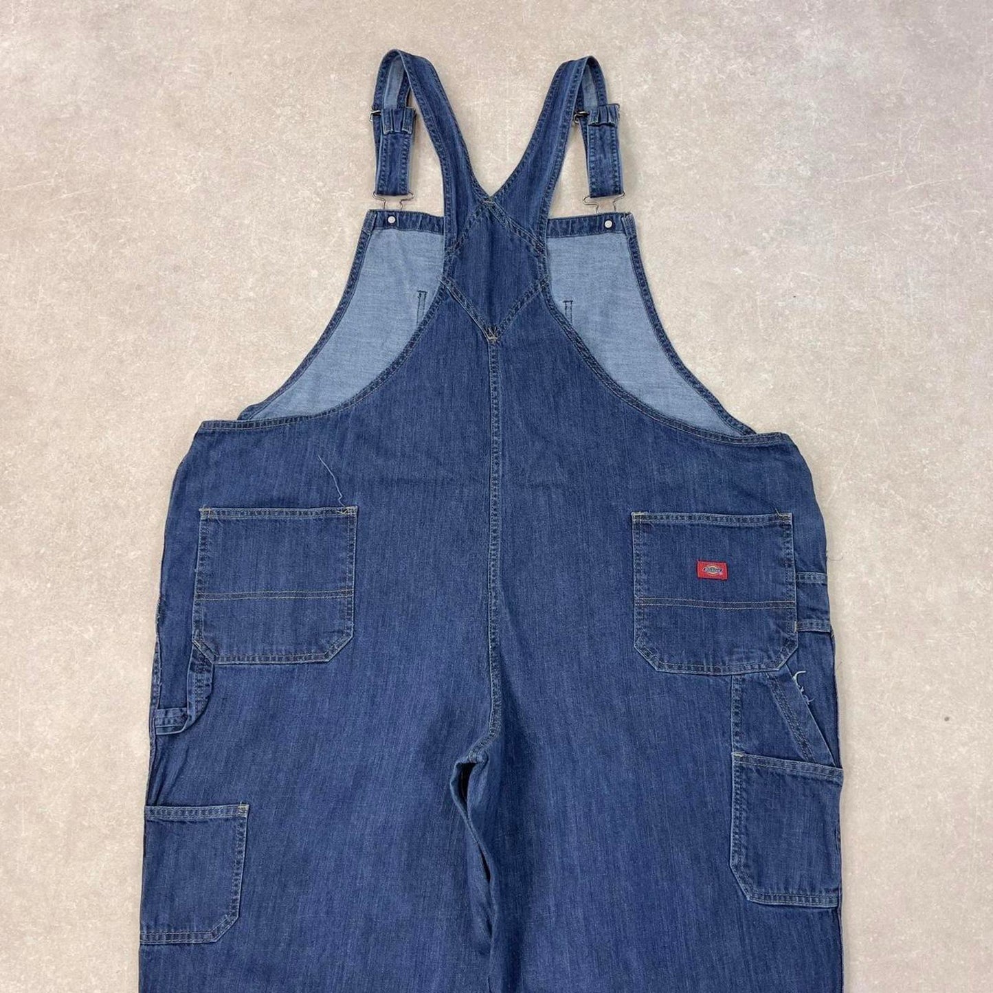 Blue denim Dickies dungarees W48L26 USA mens overalls