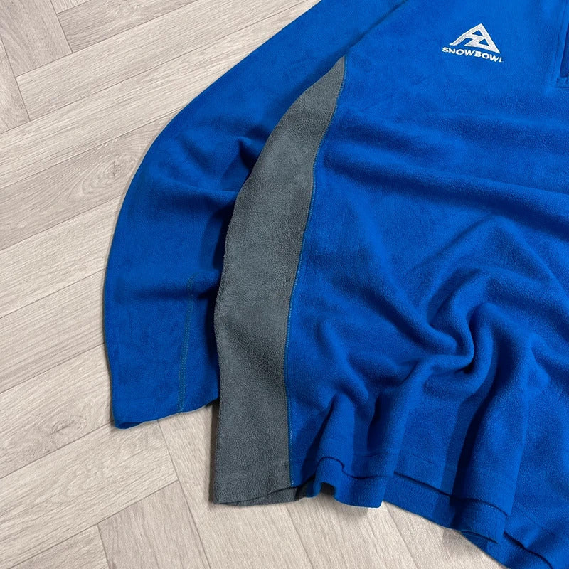 Columbia y2k lightweight fleece blue technical 1/4 zip embroidered pullover autumn fleece