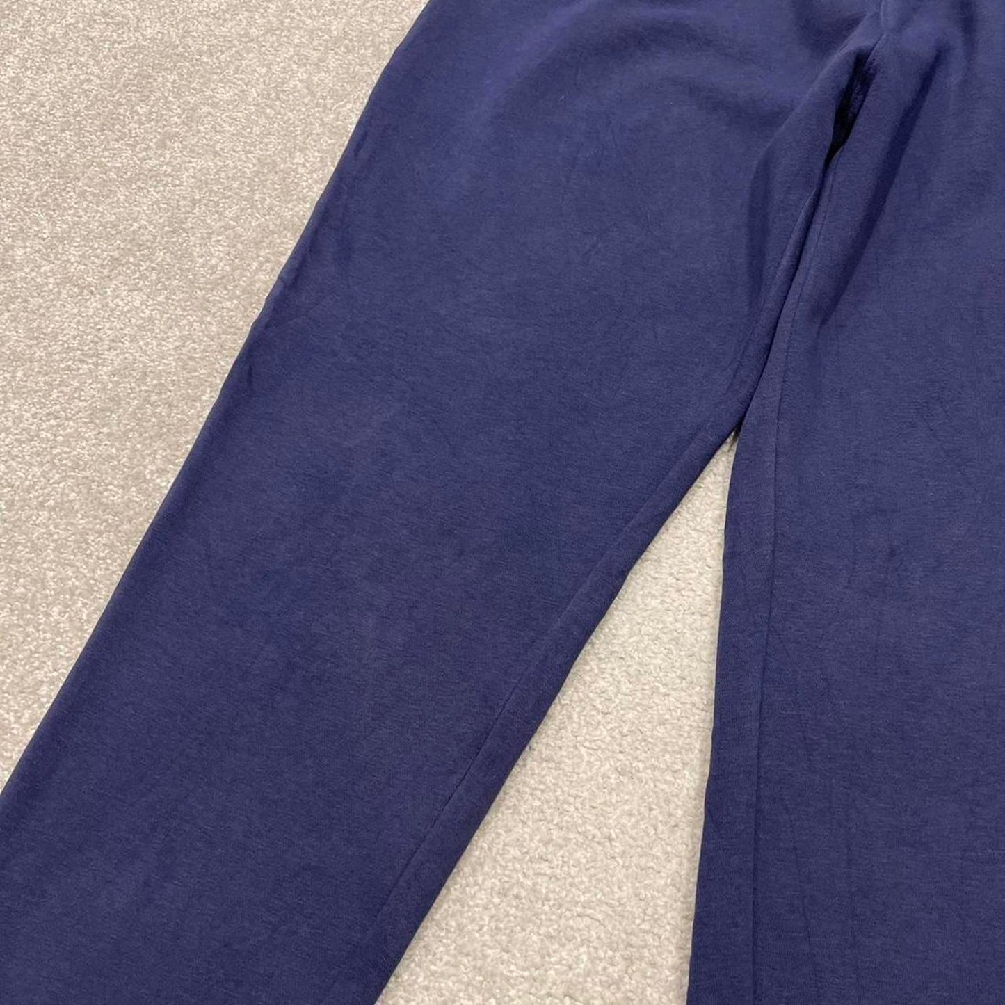 Y2k embroidered FILA sweatpants navy Loose joggers embroidered logo gym sweats