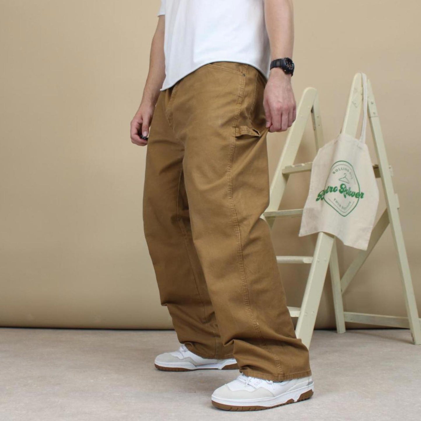 Tan Dickies carpenter jeans W38 L30 loose skater cargo pants