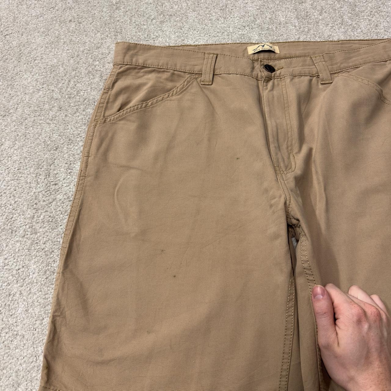 Blue Mountain carpenter shorts y2k tan Loose fit surfer style summer utility shorts