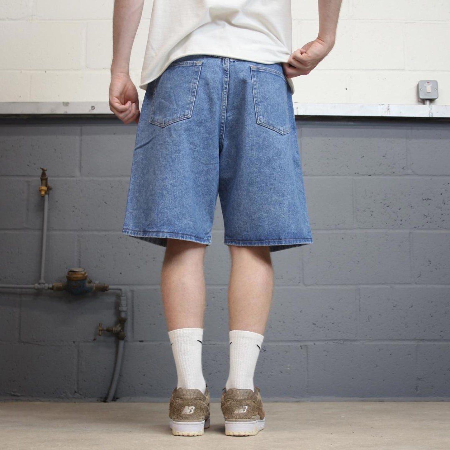 Blue Wrangler jorts W36