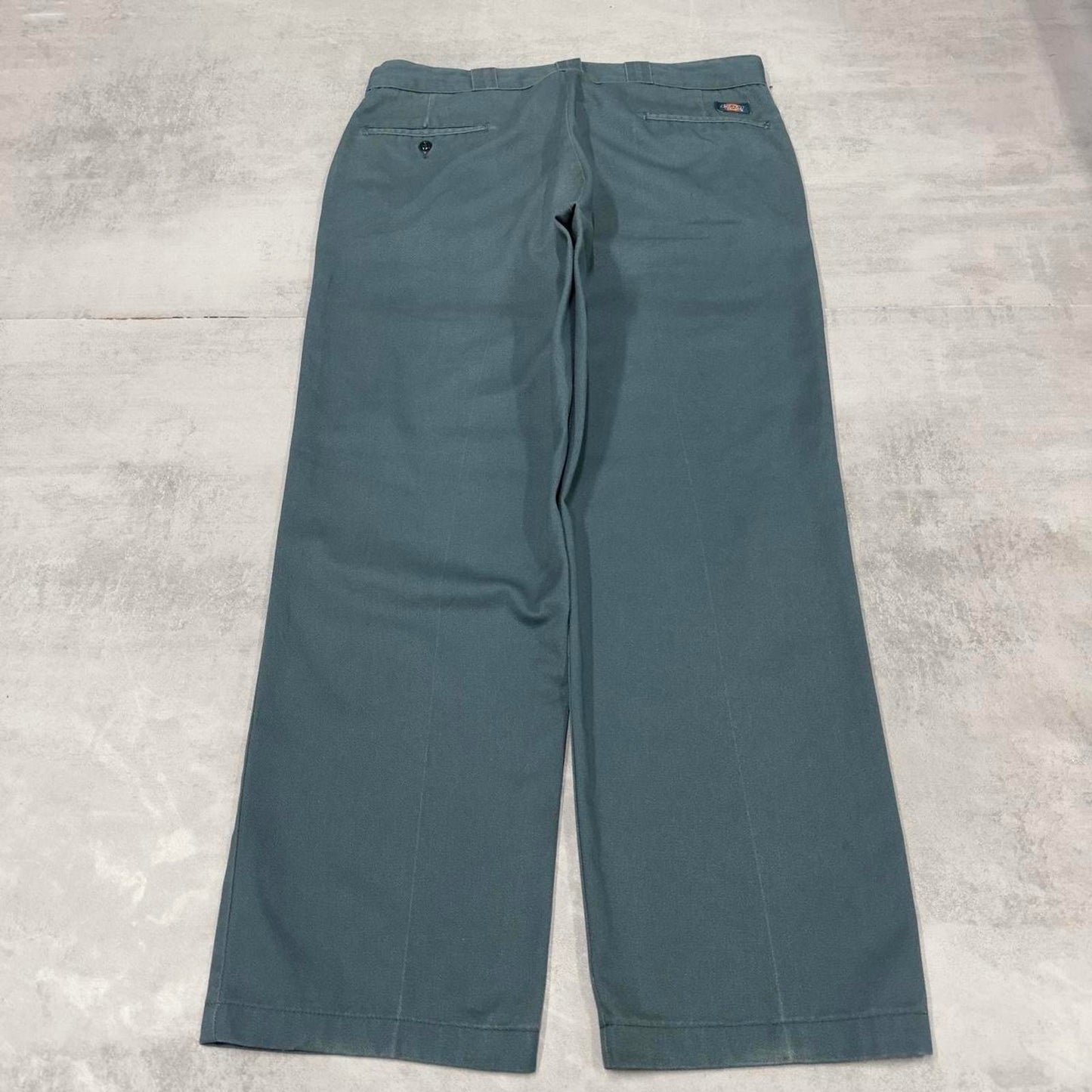 Dickies Pants W36L29 loose turquoise twill chino style skater pants