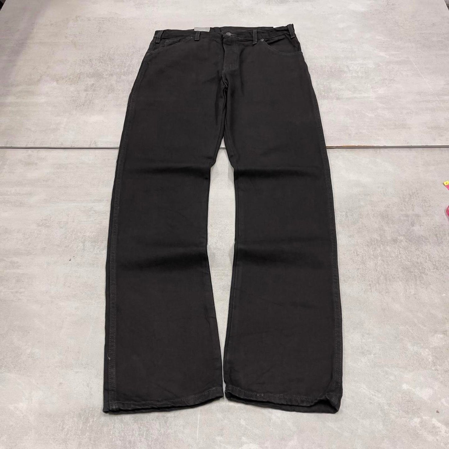 Dickies carpenter jeans W34L34 black 90s American skate style loose thick denim cargos workwear
