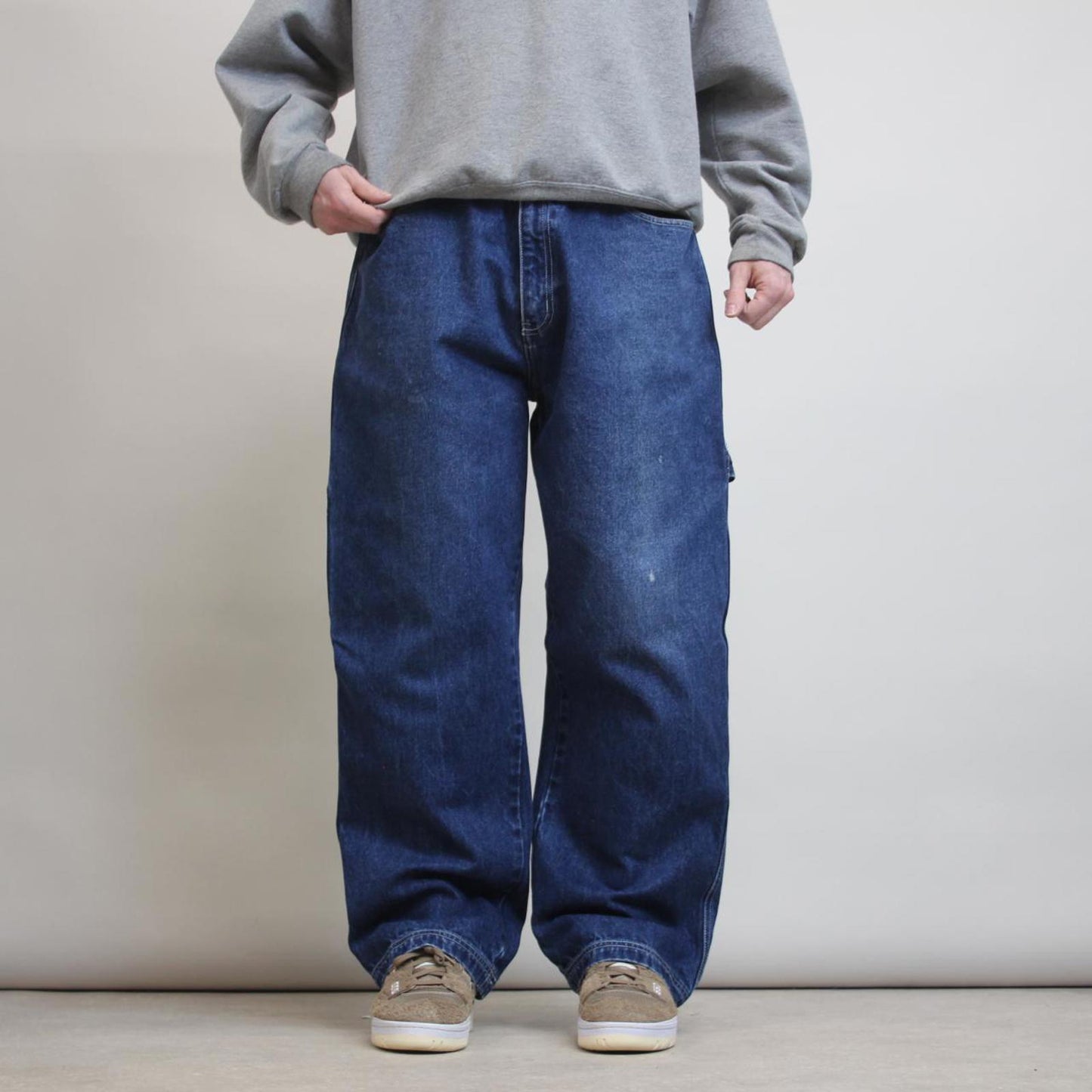 Mens wide leg baggy carpenter jeans W36 L30