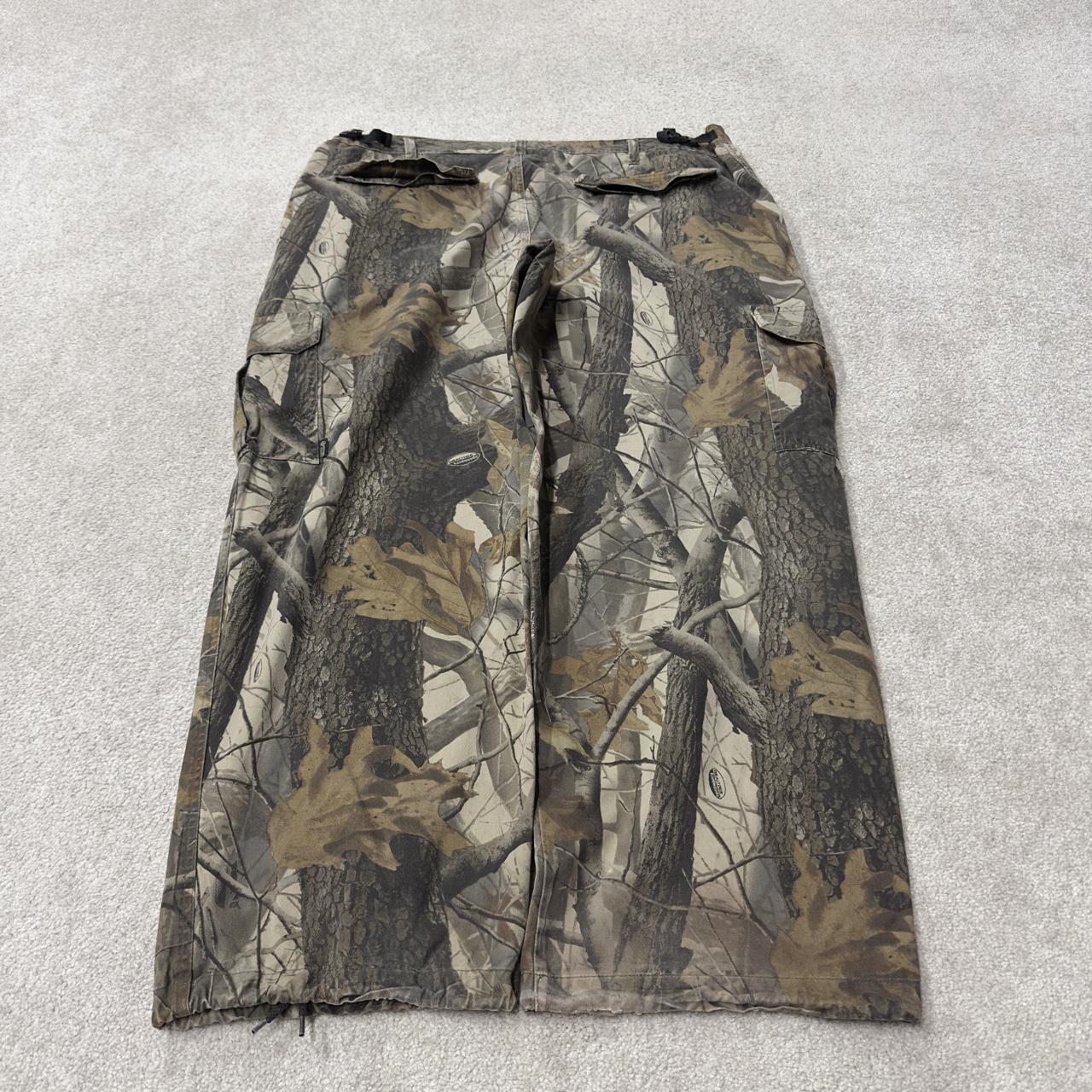 Outfitters Ridge baggy camo cargo pants Y2K XXL khaki Realtree camouflage loose hunting utility
