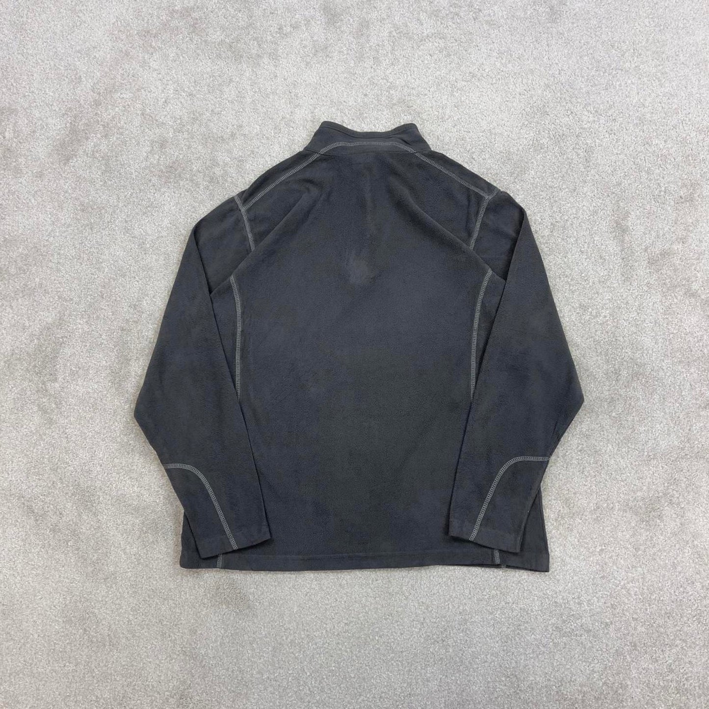 Grey Columbia technical zip up fleece Medium y2k style autumn adjustable waist lightweight