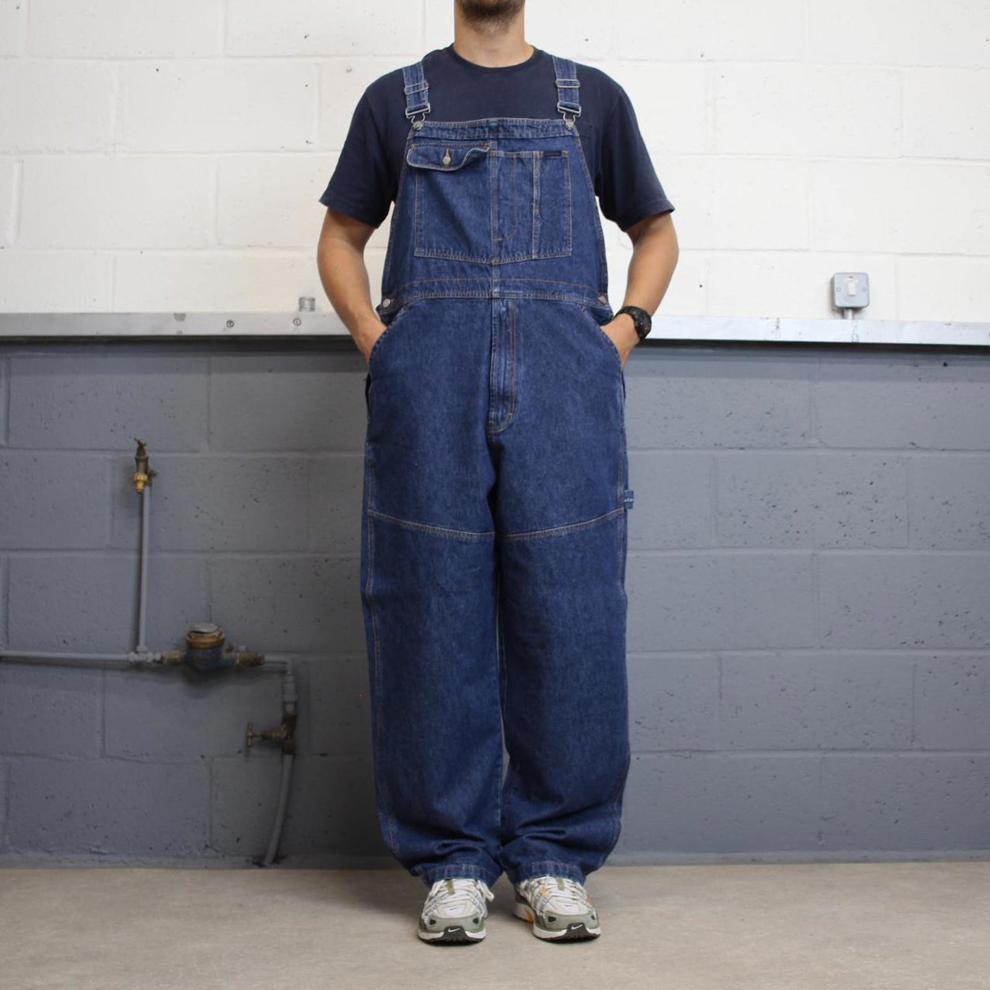 Blue denim Calvin Klein Jeans dungarees XL W40L32 USA mens overalls