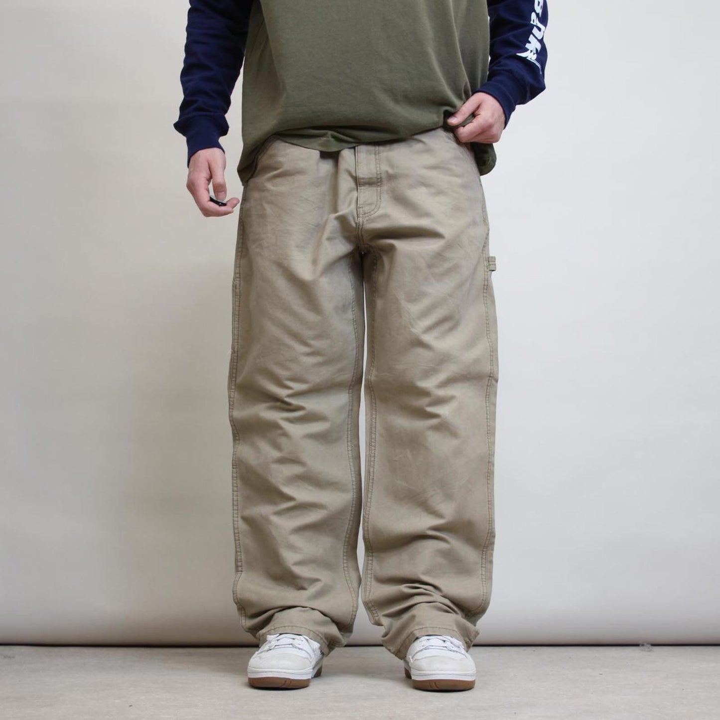 Blue Mountain carpenter trousers W40L34 beige sand 90s workwear skate style cargo pants