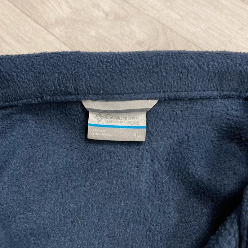 Columbia y2k technical fleece blue men’s XL full zip up autumn adjustable waist