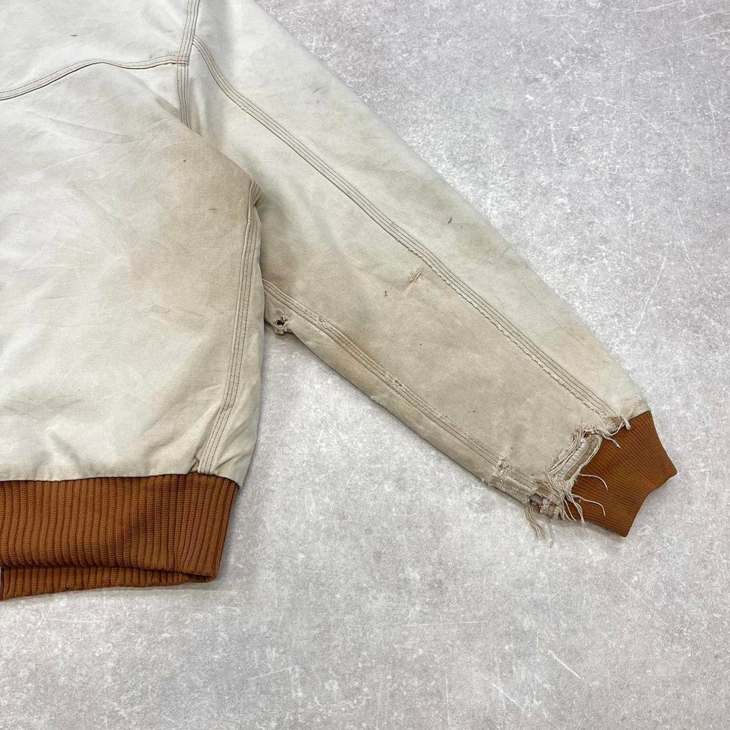 Vintage Carhartt bomber jacket XL Santa Fe thick padded canvas American Workwear