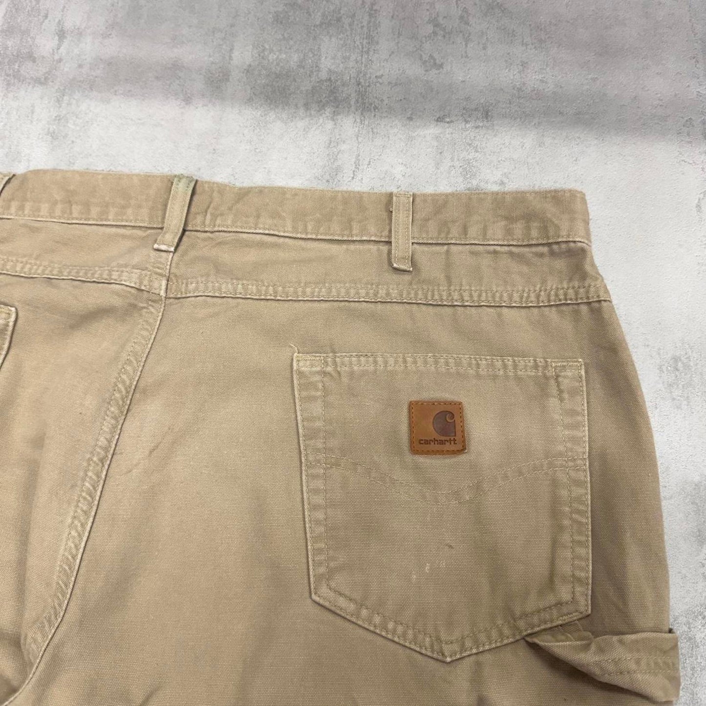 Carhartt carpenter pants W40 L34 loose tan 90s style cargo skater pants