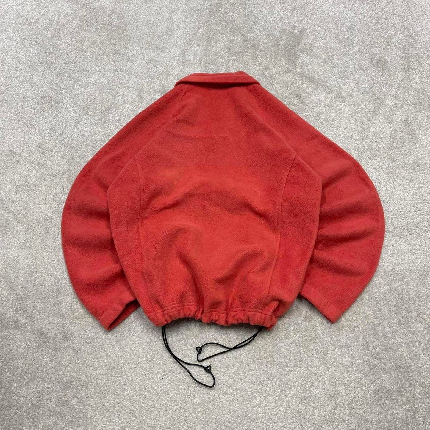 Coral Columbia technical fleece Large women's y2k style full zip up autumn adjustable waist