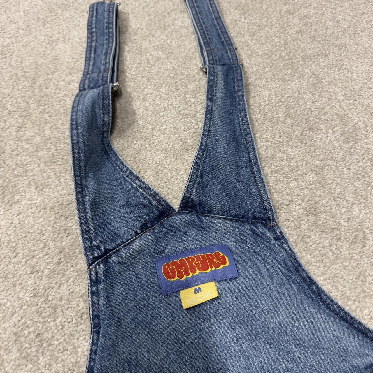 Empyre baggy dungarees y2k denim overalls blue Vintage workwear bib & brace utility