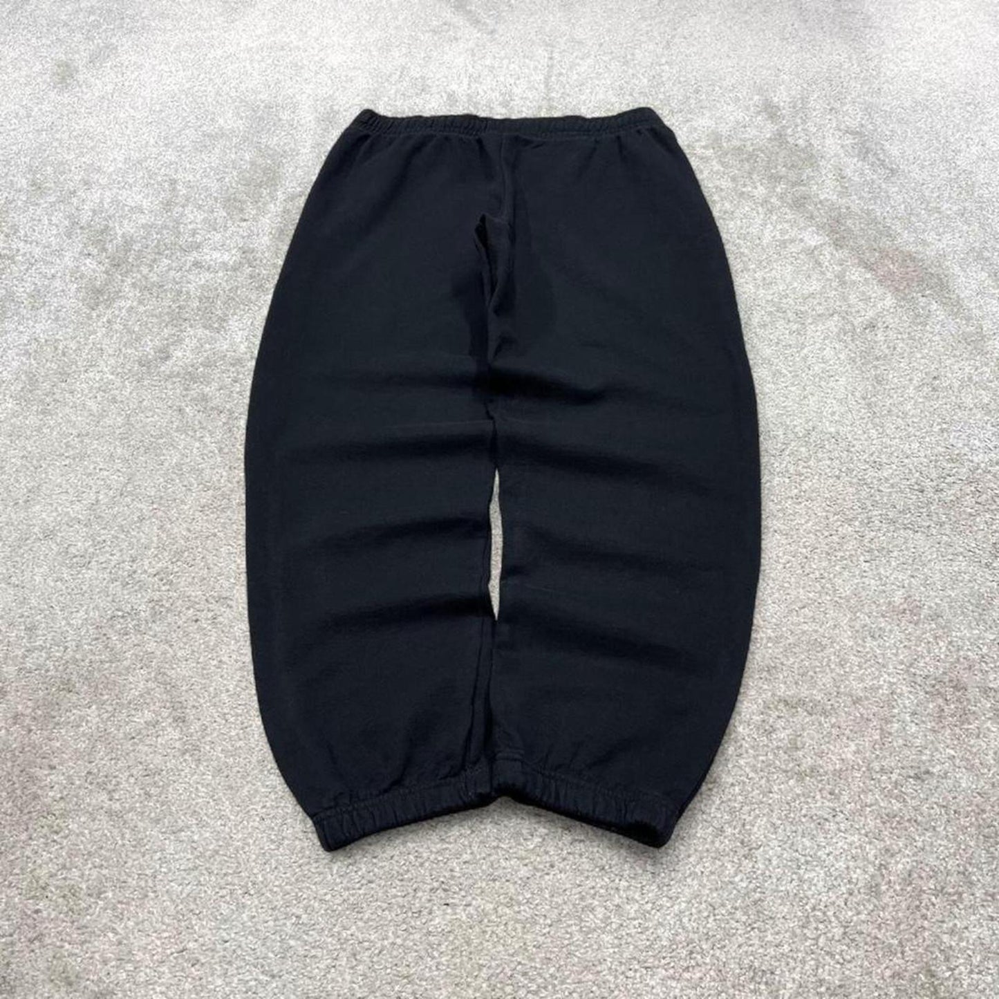 Y2k Champion sweatpants black cuffed joggers Loose pirates print tracksuit bottoms