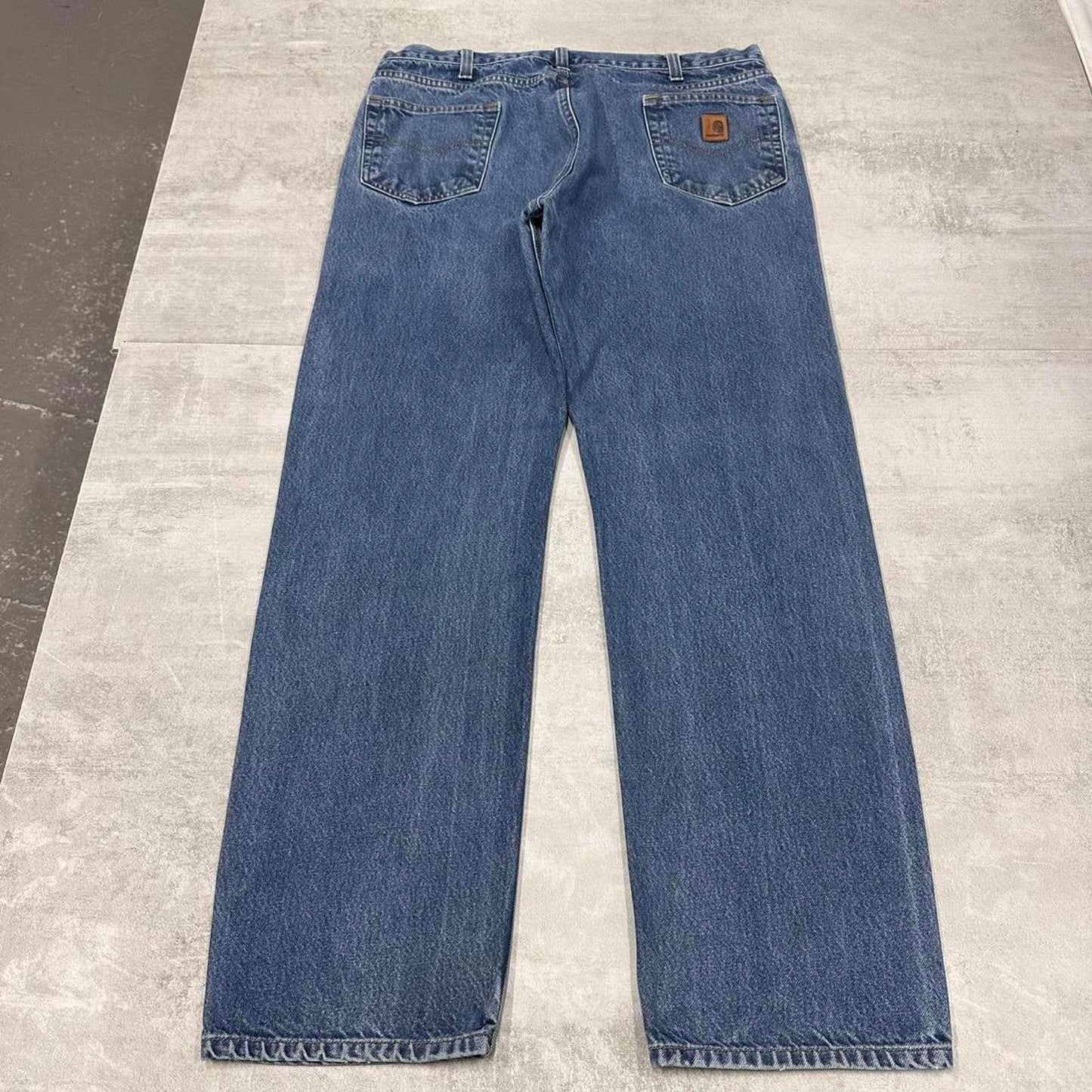 Blue Carhartt jeans W40 L34 loose denim 90s style skater jeans