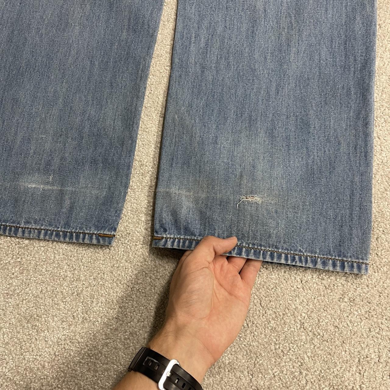 Rocawear baggy jeans y2k embroidered W36L33 blue denim Wide leg skater style surf pants
