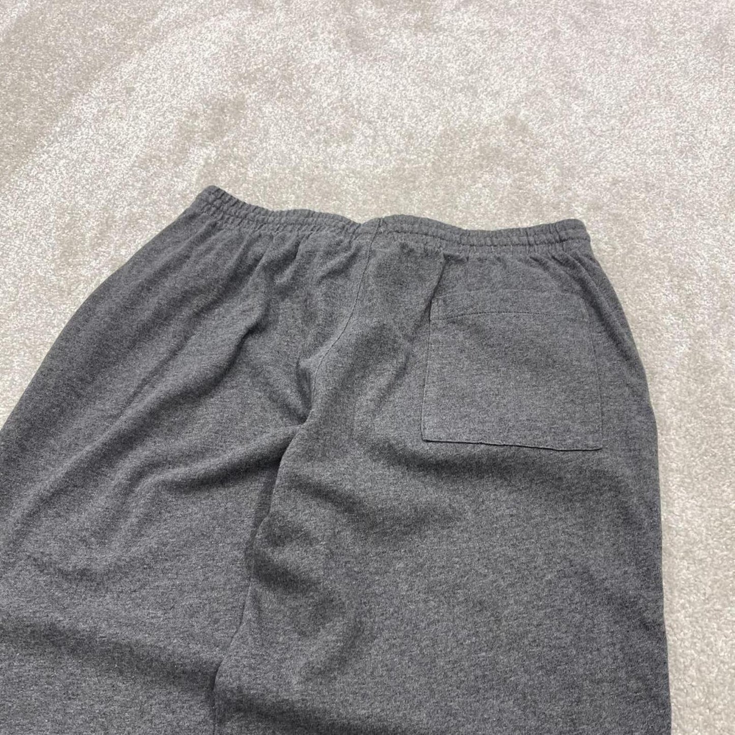 Y2k Nike baggy sweatpants joggers grey Large Loose Swoosh logo tracksuit bottoms