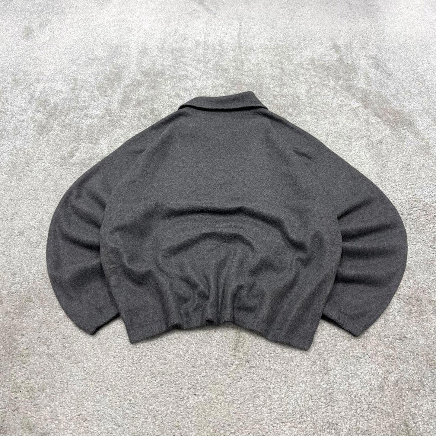 00s Columbia technical fleece L men's grey 1/4 zip up y2k style autumn pull over casual