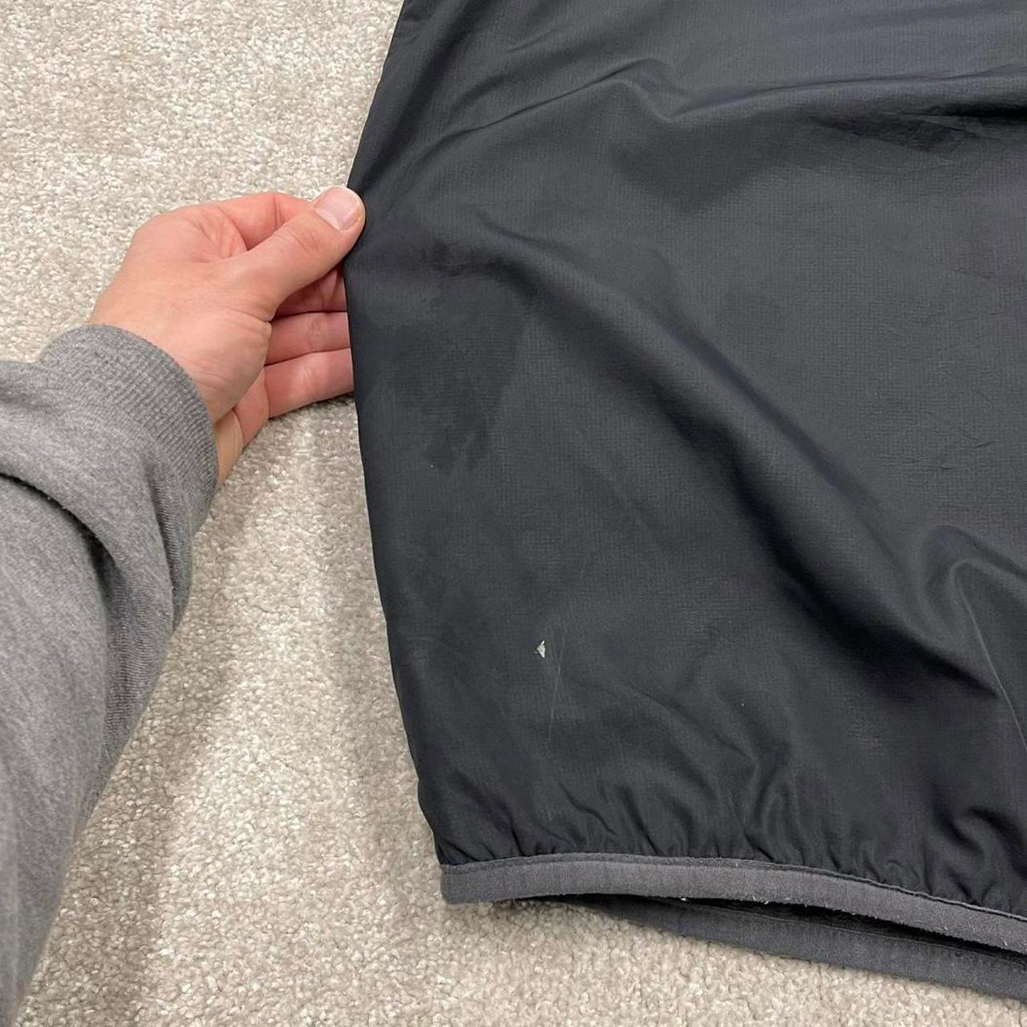 00s Nike technical windbreaker jacket XL men's black y2k hooded full zip up coat technical