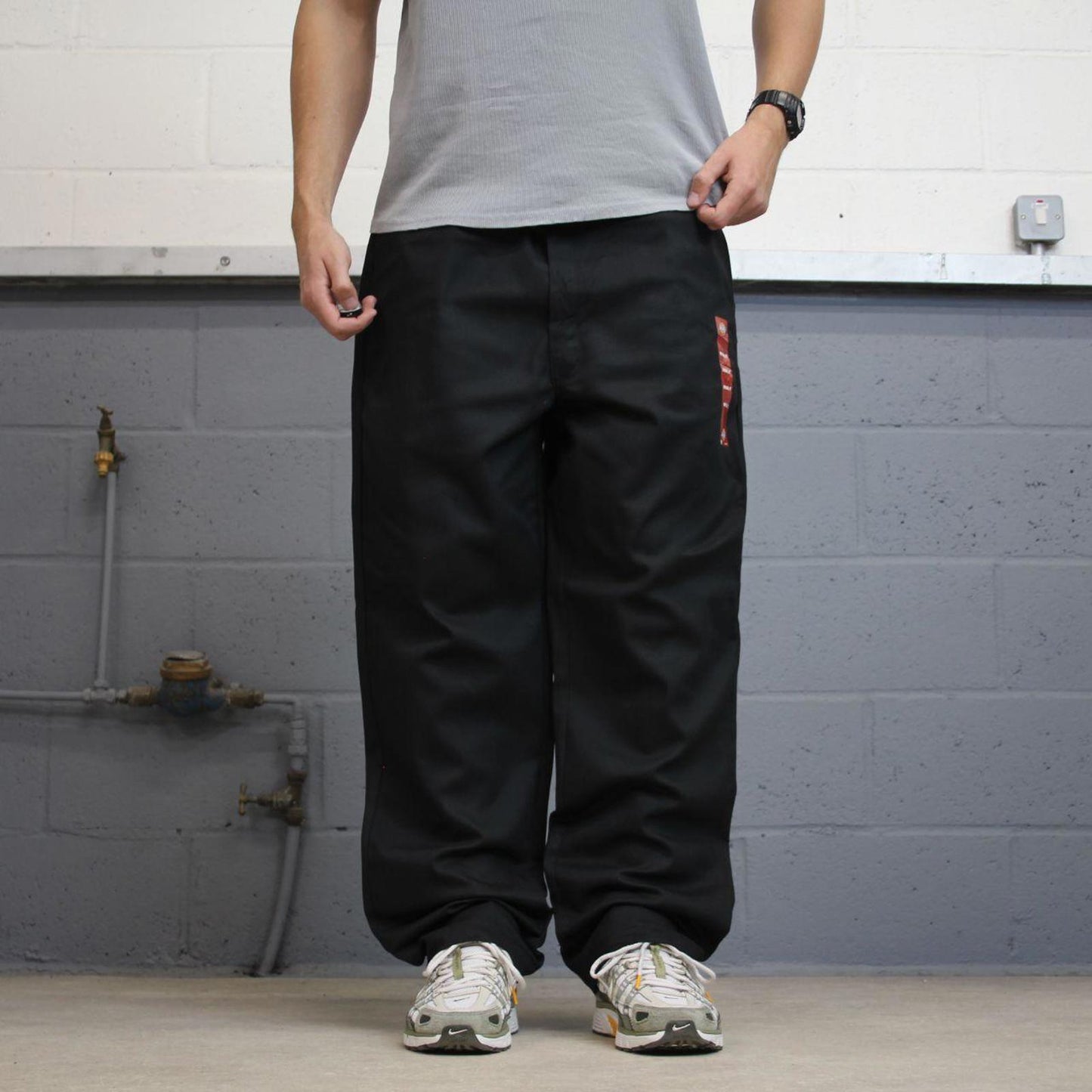 Baggy Dickies 874 pants W42 L30 black loose twill chino style skater pants
