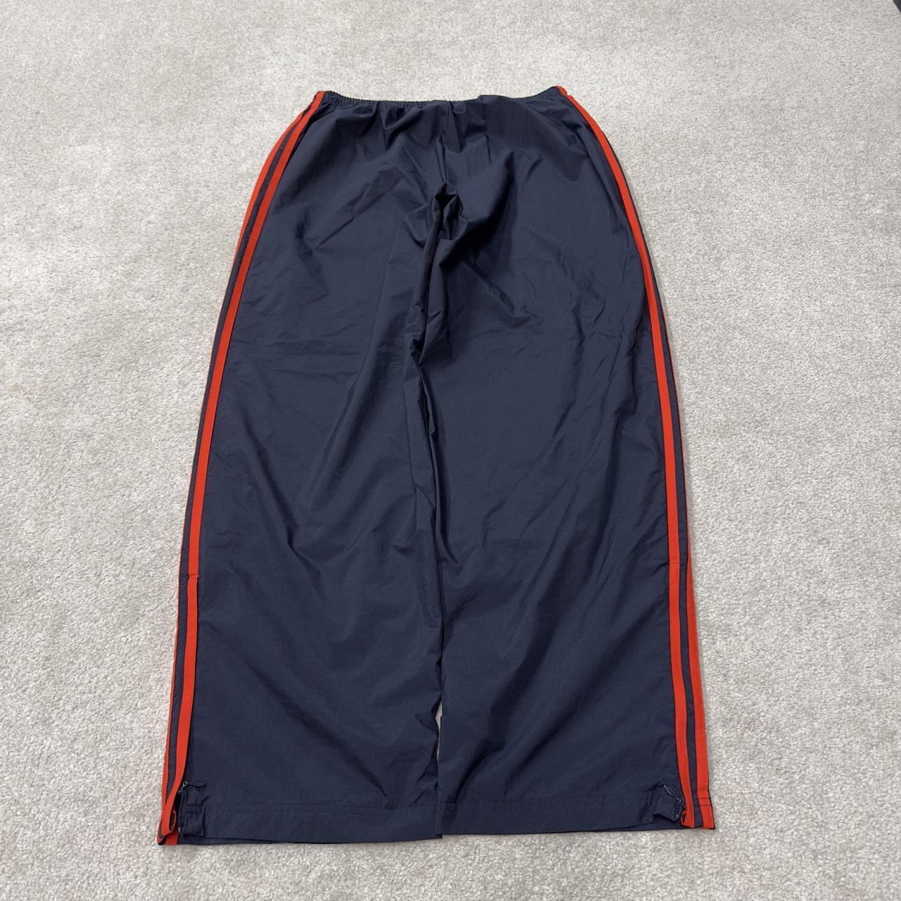 Baggy Y2K Adidas tracksuit bottoms navy XL Embroidered side stripe track pants