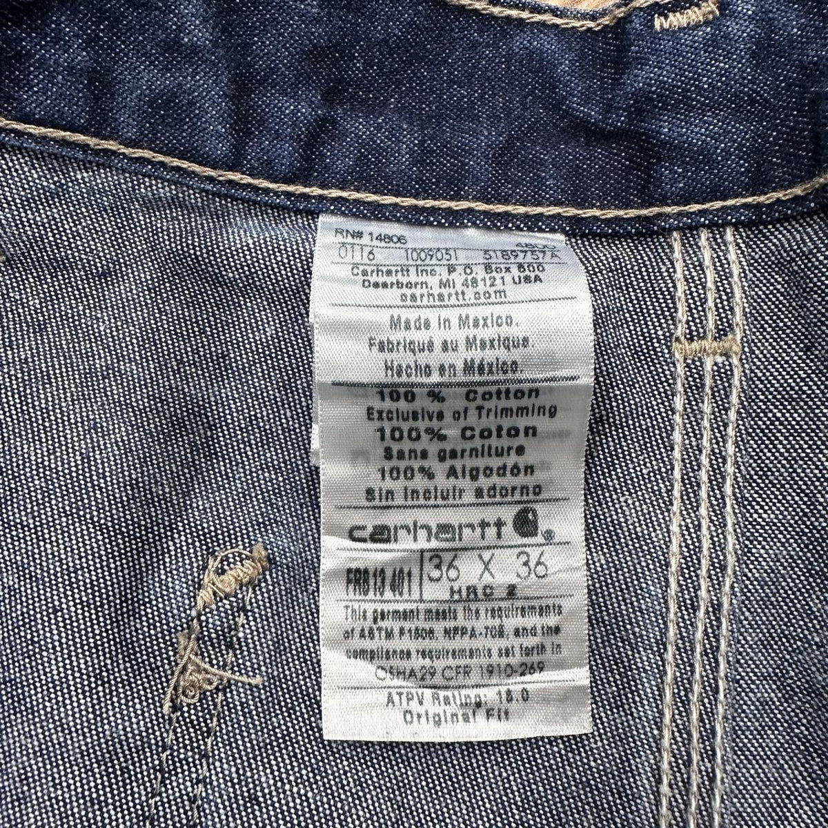 Baggy Carhartt FR carpenter jeans y2k Loose utility denim workwear skate cargo trousers