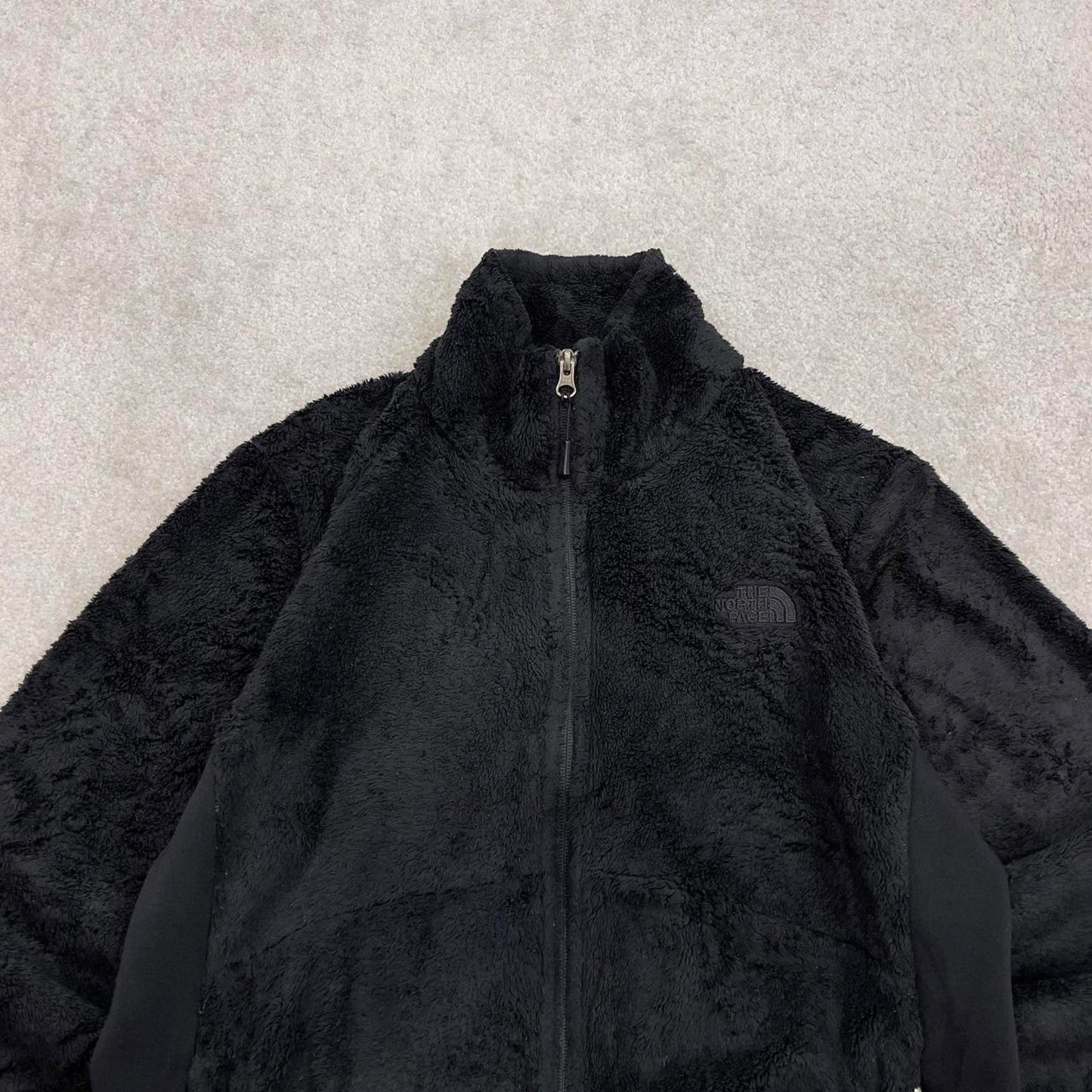 North Face technical fleece XL women's TNF black full zip y2k style autumn adjustable waist