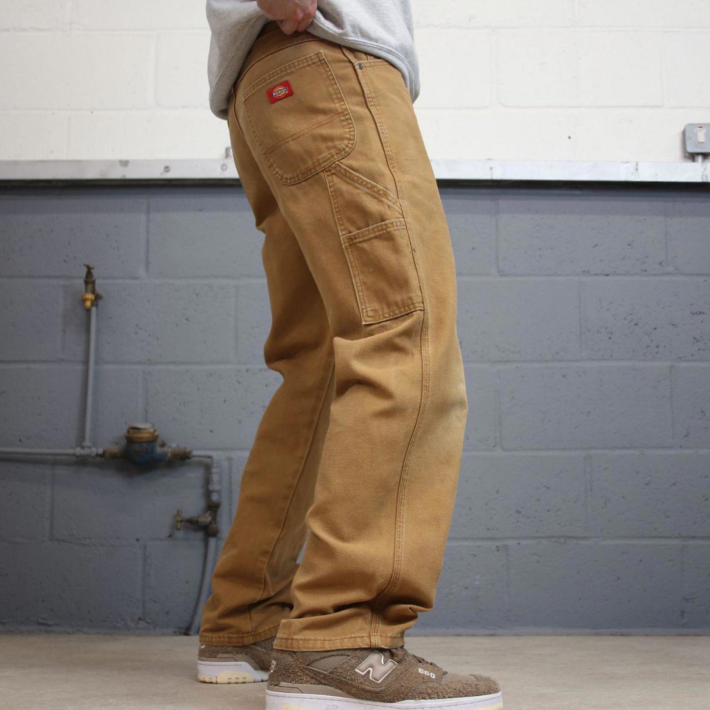 Dickies carpenter jeans W30L31 loose tan brown canvas cargo skater style pants
