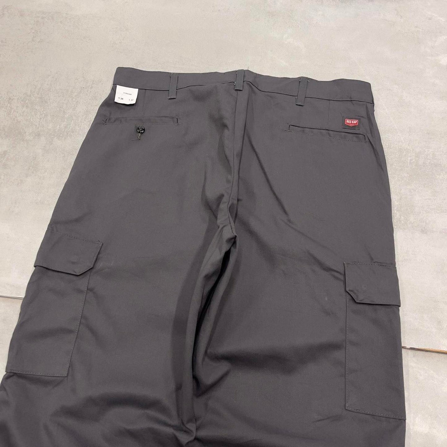 Vintage baggy Red Kap cargo trousers W36L32 wide leg chino style skater pants