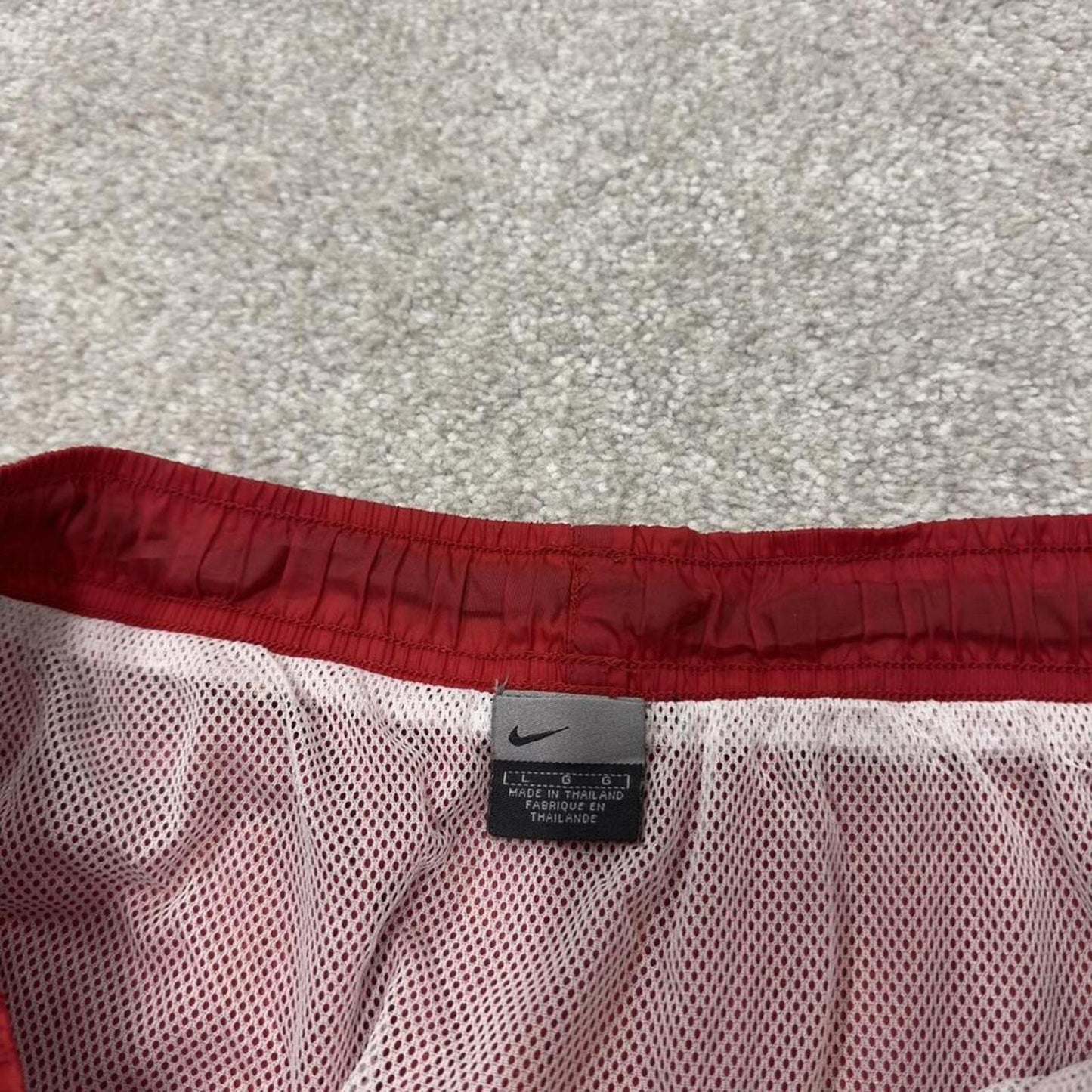 Loose Nike swim shorts y2k red Mesh lined comfy loose floaty summer gym