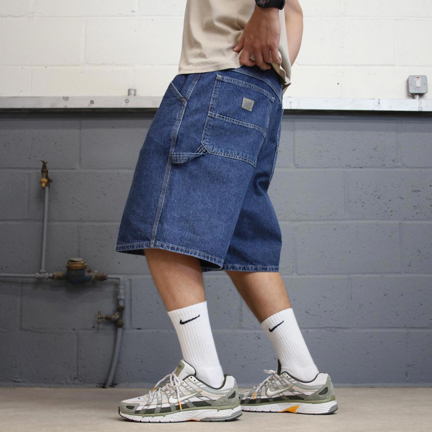 Baggy Lee carpenter jorts W40