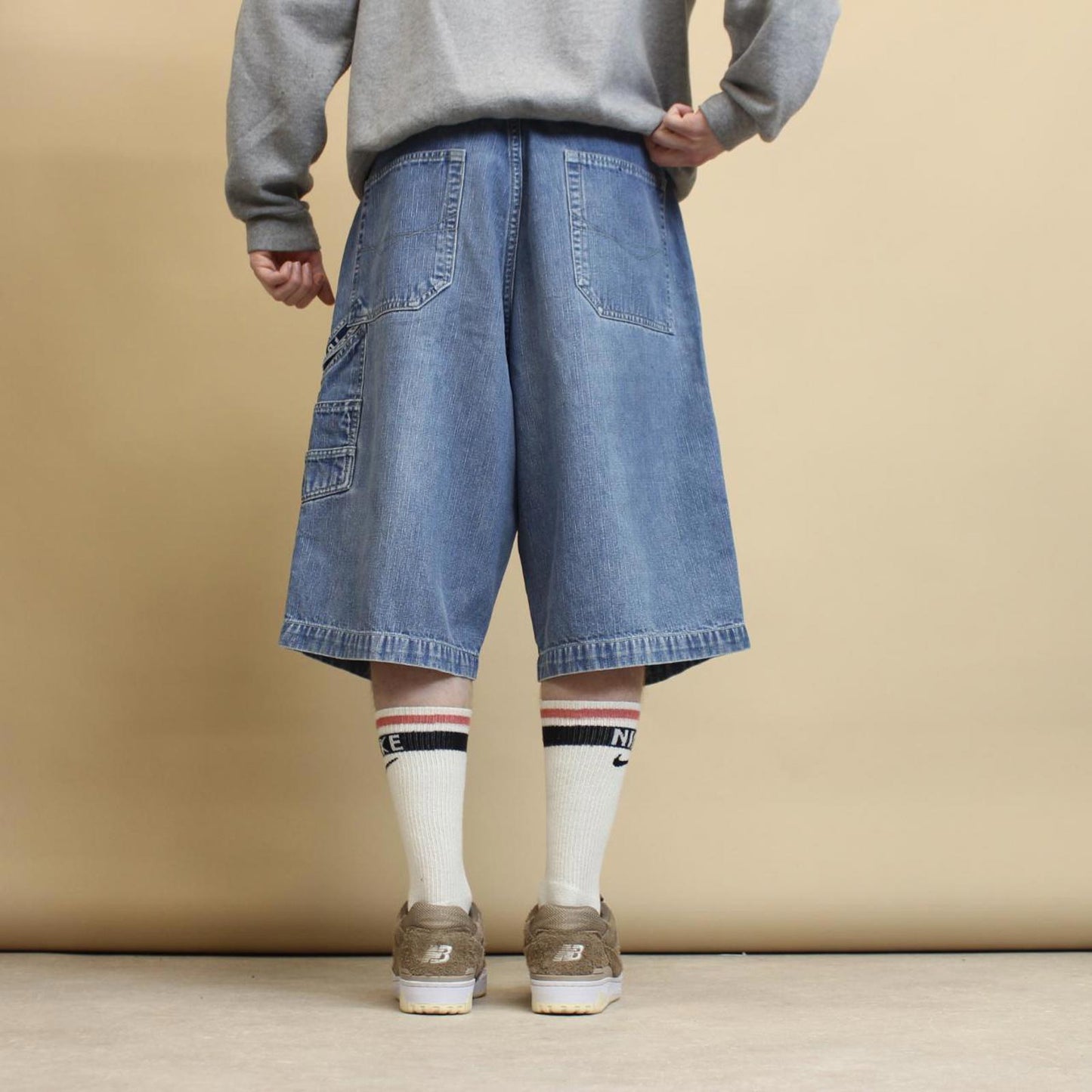 Blue baggy Karl Kani carpenter shorts W36