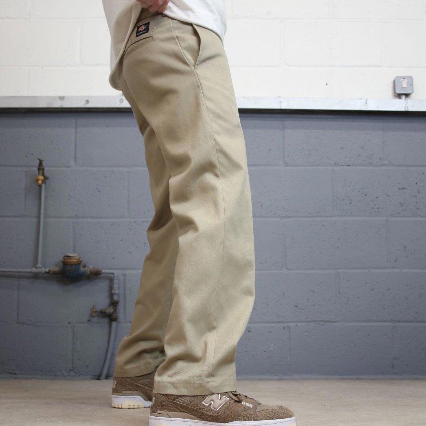 Dickies Skateboarding Pants W32L30 khaki twill chino 90s style skater pants