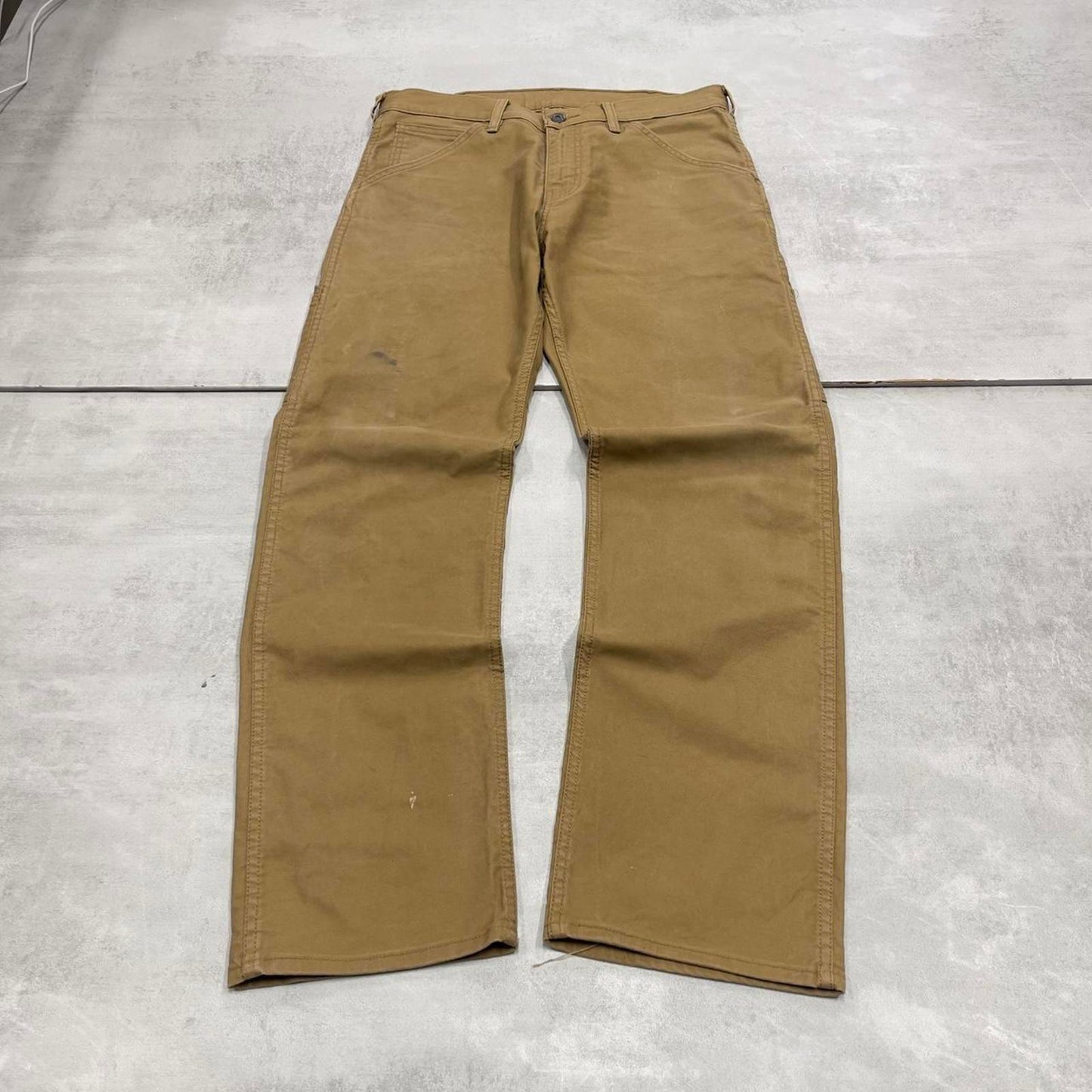 Levis 505 Carpenter Jeans W34L32 tan skater style cargos red tab logo