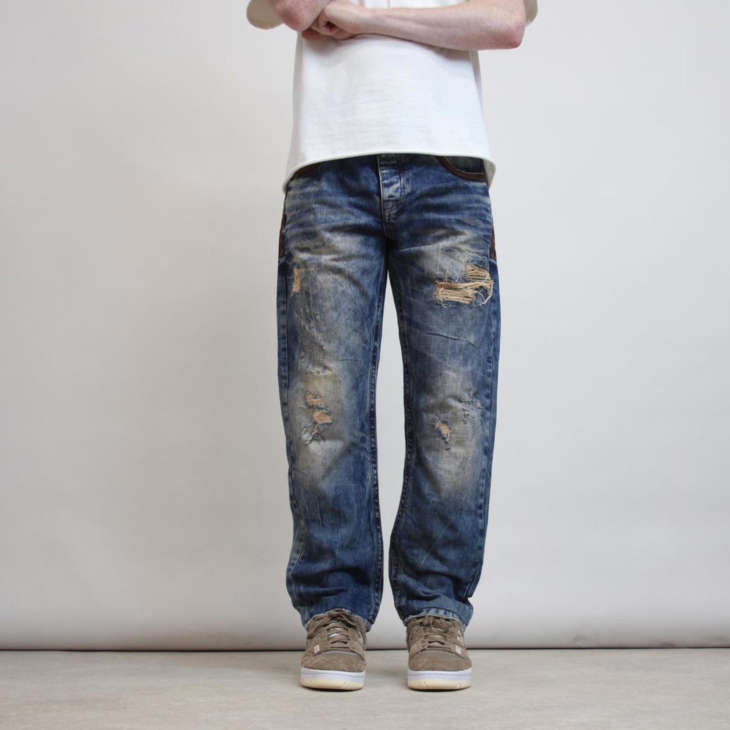 Mens Cipo & Baxx embroidered jeans W36 L29