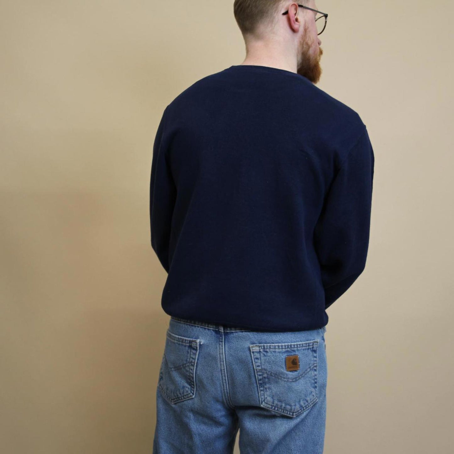 Blue vintage Russell sweatshirt S
