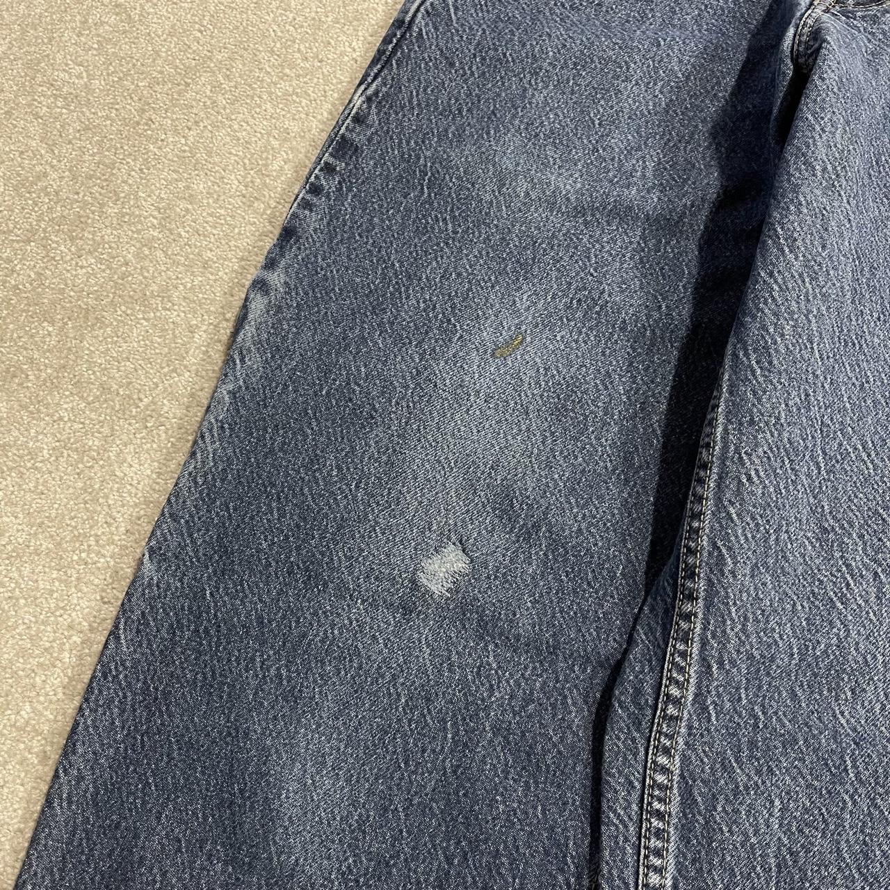 Baggy carpenter jeans y2k embroidered W32L32 blue Beverly Hills Polo Club denim cargo skater jeans