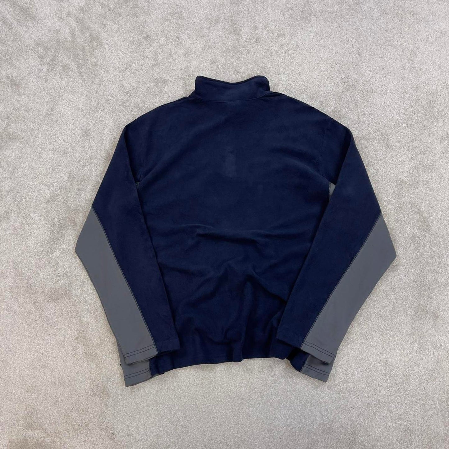 Y2k NFL technical fleece 1/4 zip XXL navy grey quarter zip up autumn chicago bears NFL embroidery