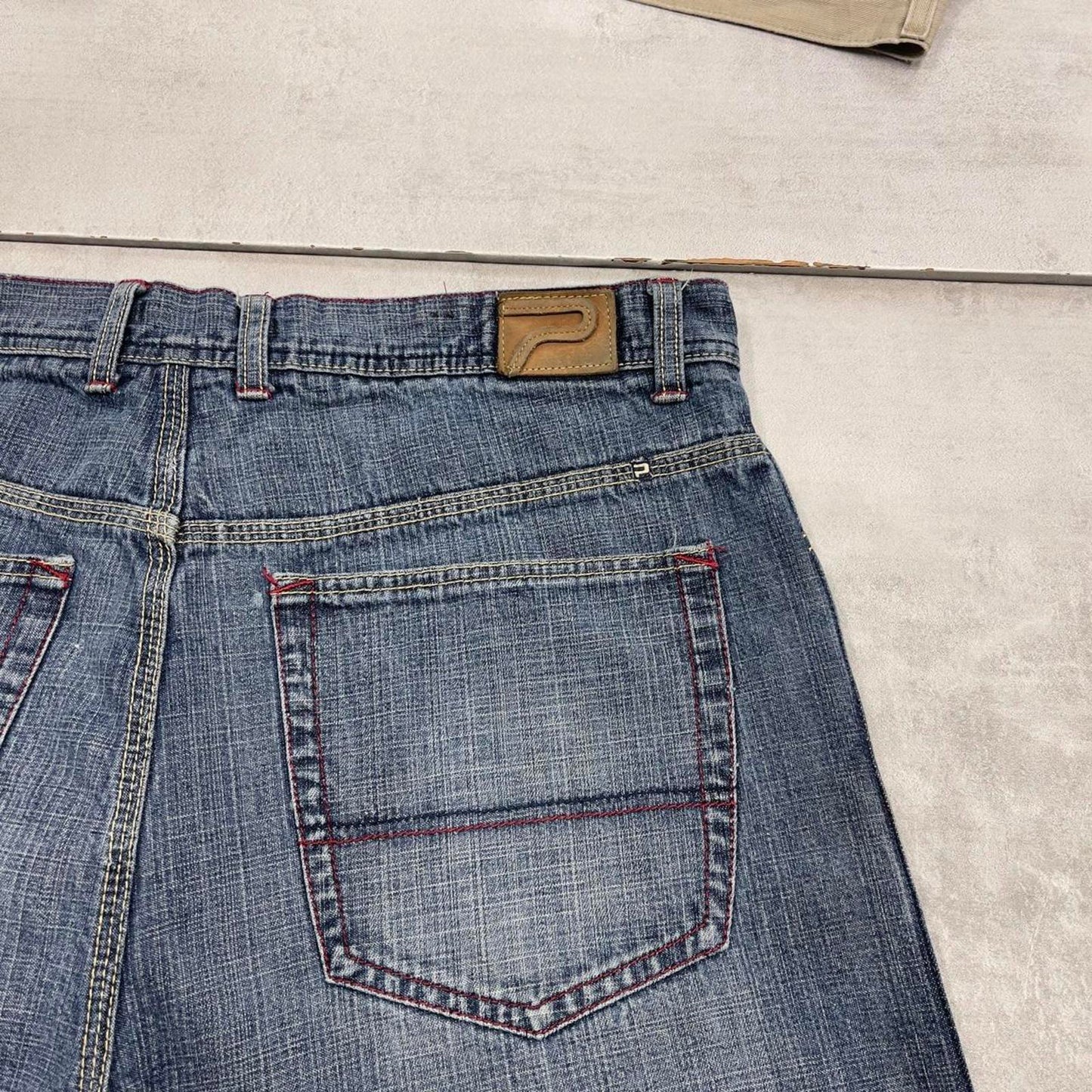 Baggy PACO jorts W38 long wide leg 90s style skater shorts