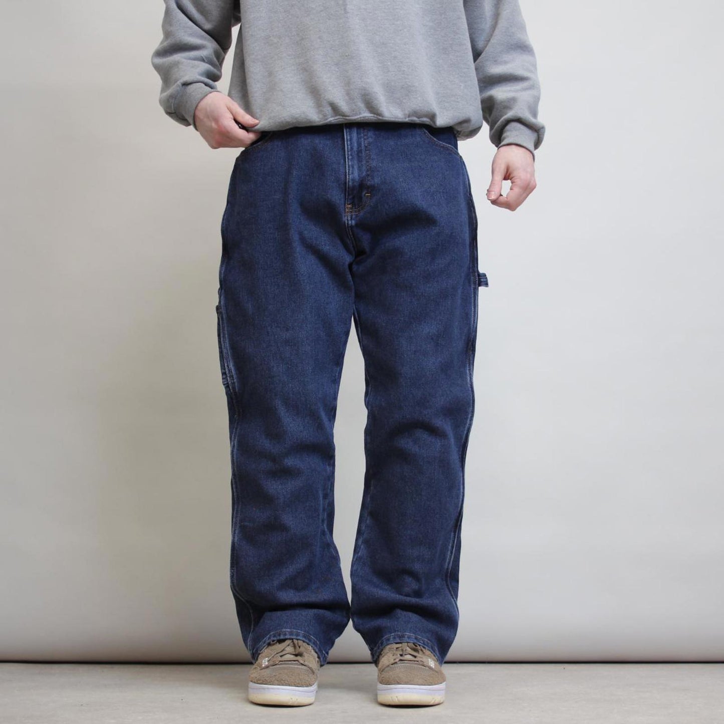 Dickies carpenter jeans W36 L30 loose blue cargo skater style utility pockets jeans