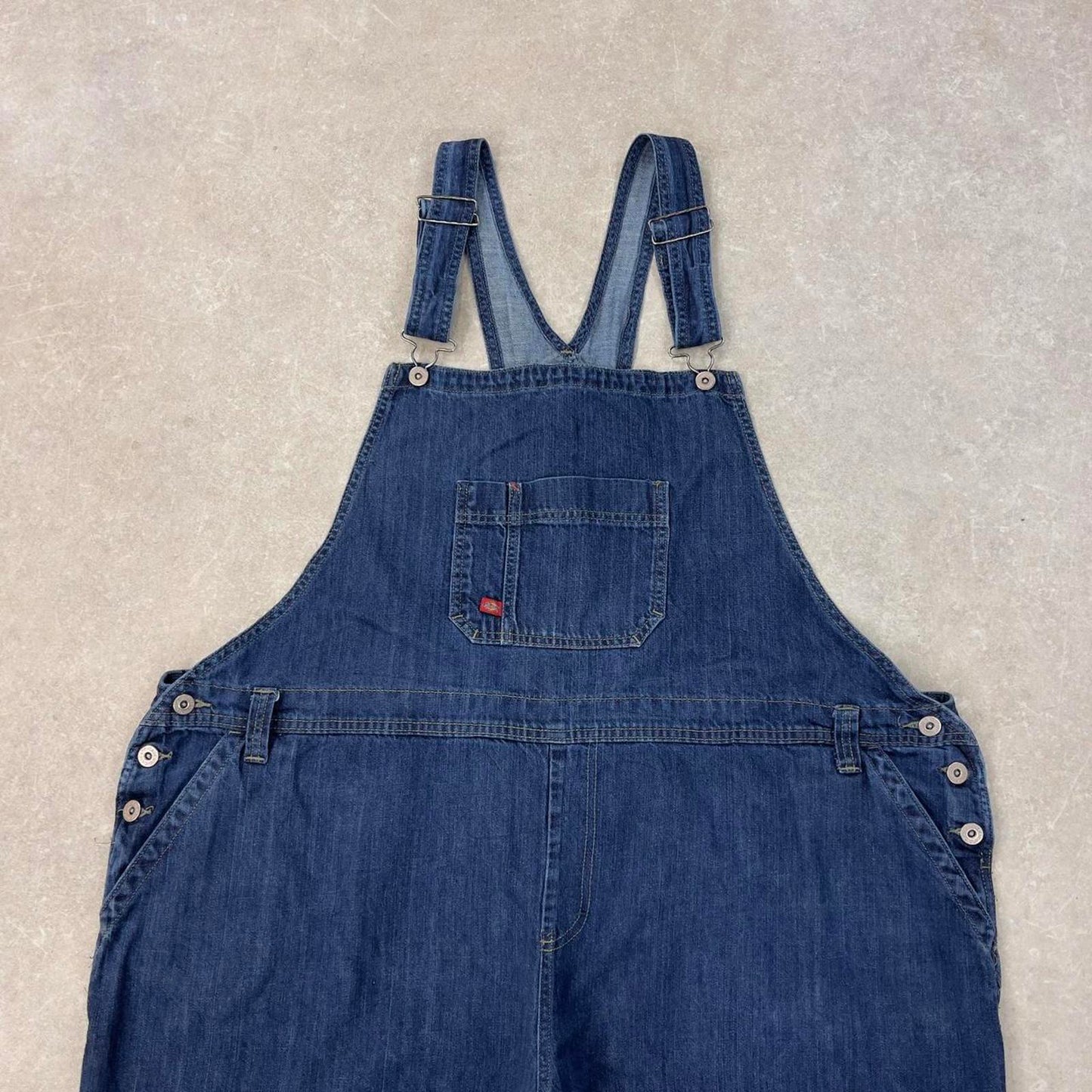 Blue denim Dickies dungarees W48L26 USA mens overalls