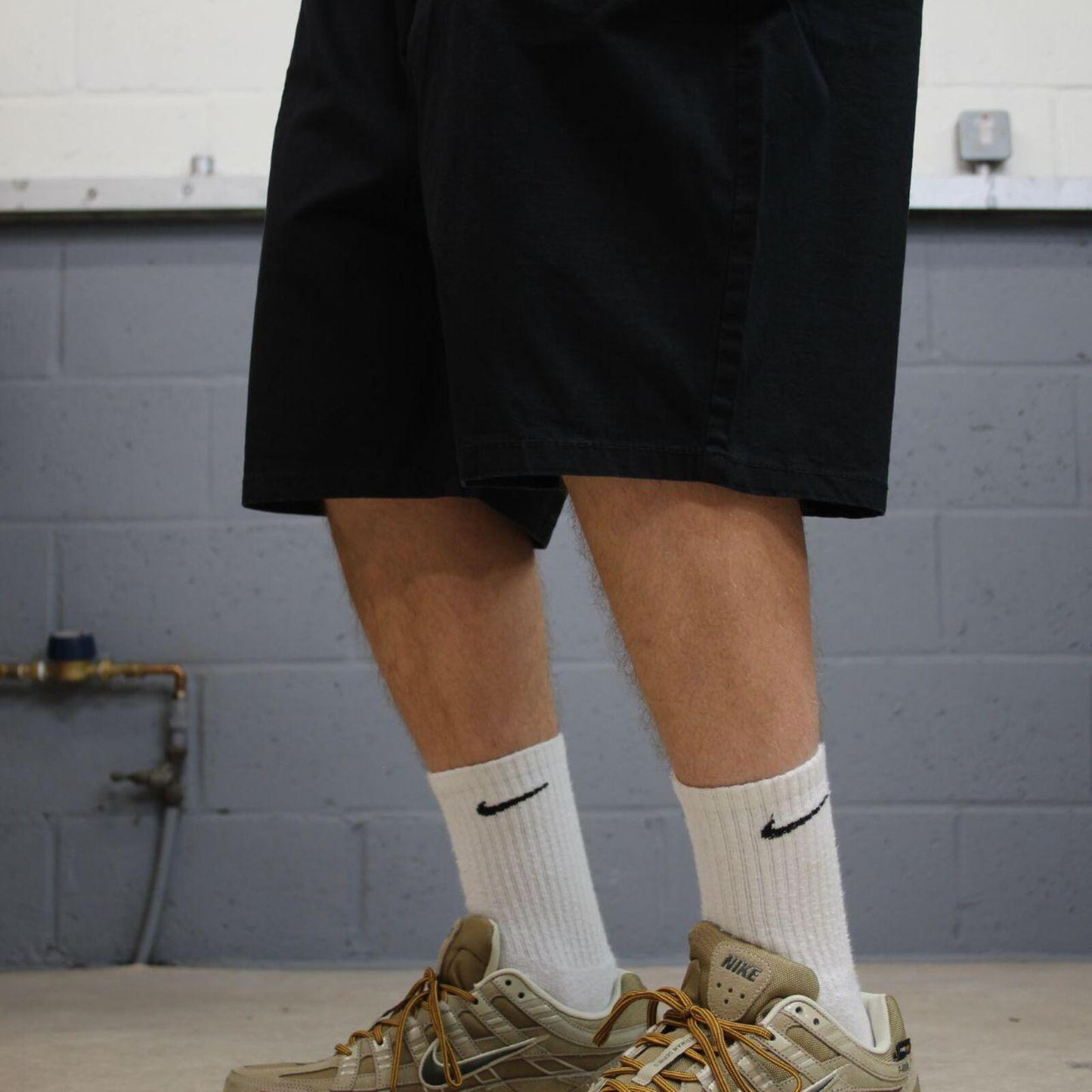 Dickies baggy chino shorts carpenter black Chino style skater shorts loose leg festival