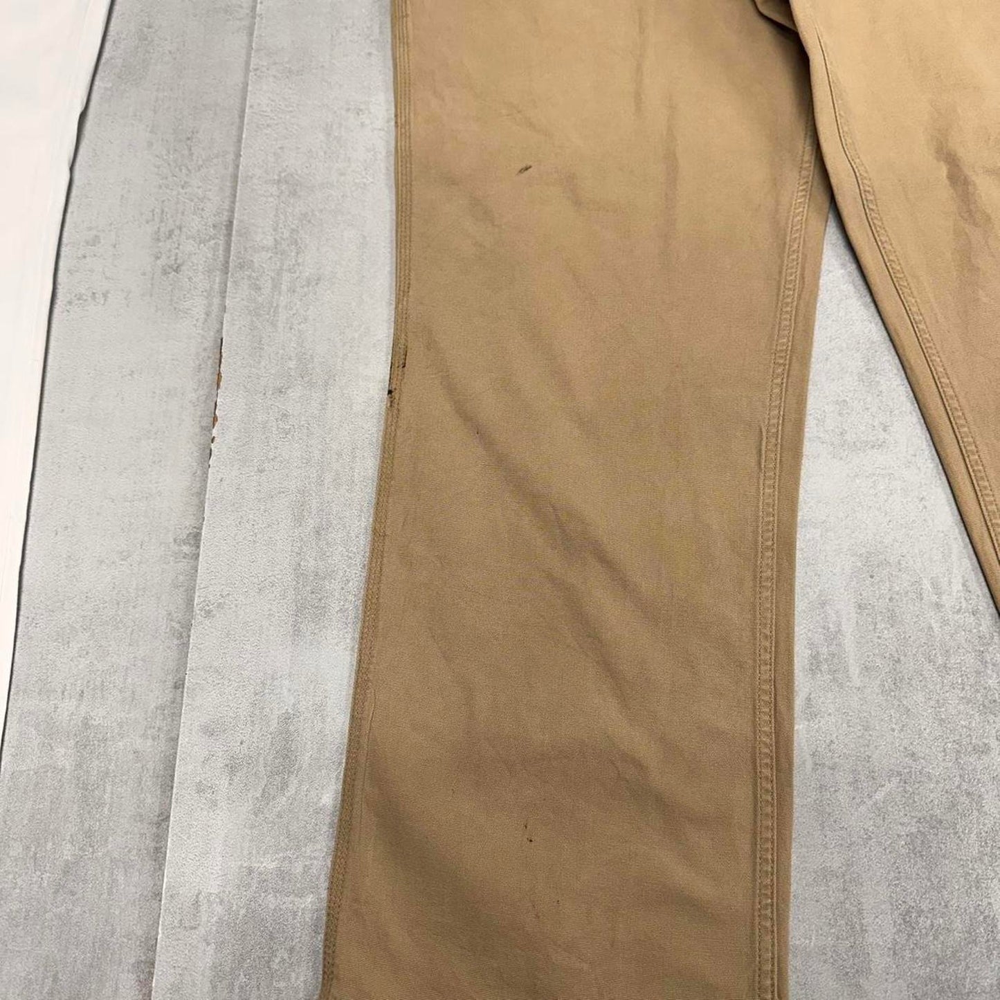 Carhartt carpenter trousers W40L32 beige sand relaxed fit 90s workwear skate style cargo pants