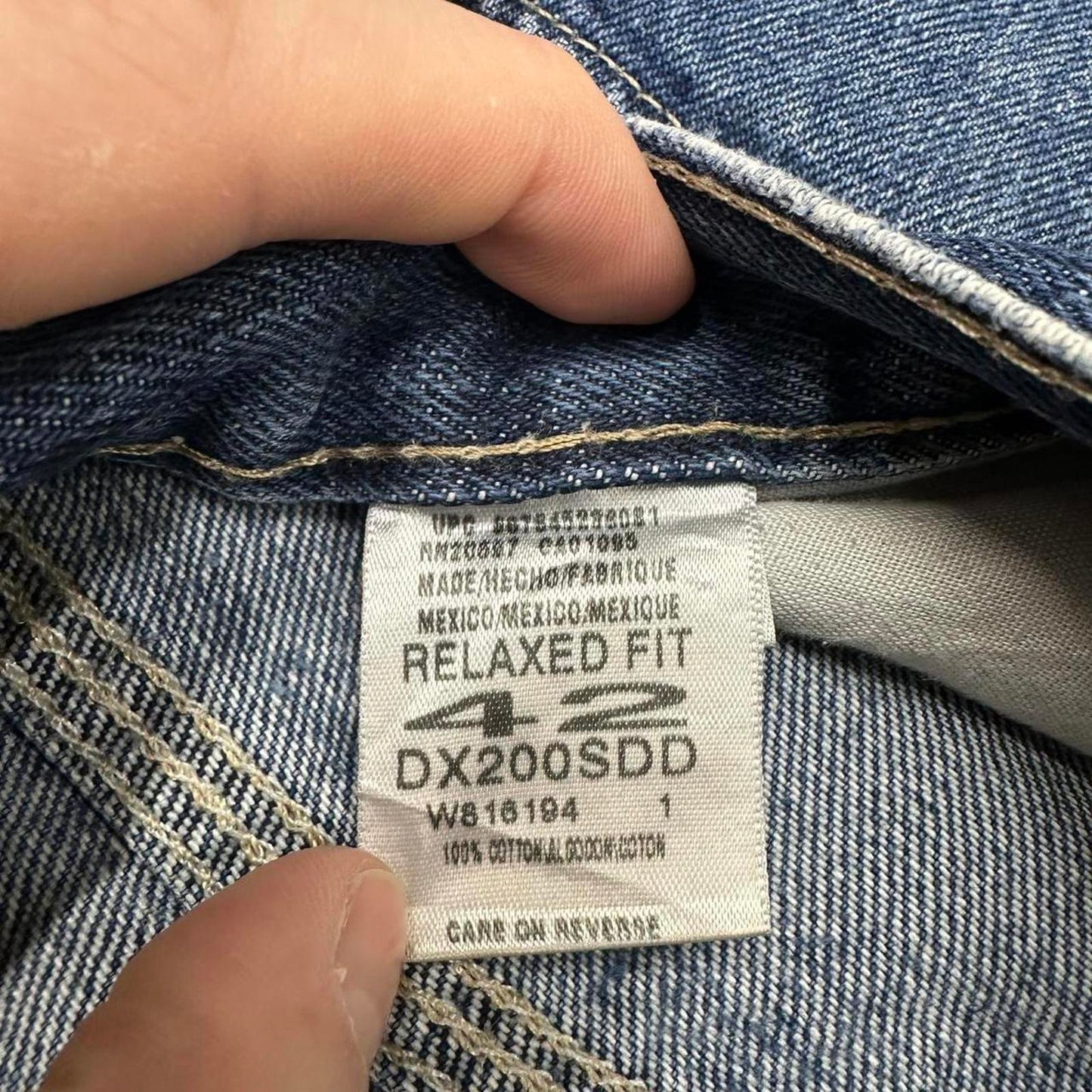 Dickies carpenter shorts loose Mens W42 Blue denim cargo 90s style skater jorts