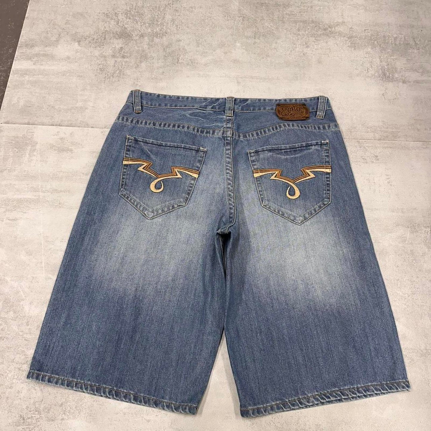Baggy Ecko Unltd denim shorts W38